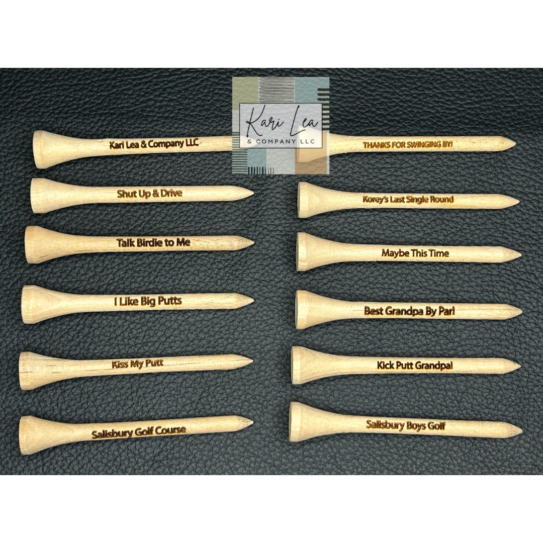 Engraved Golf Tees