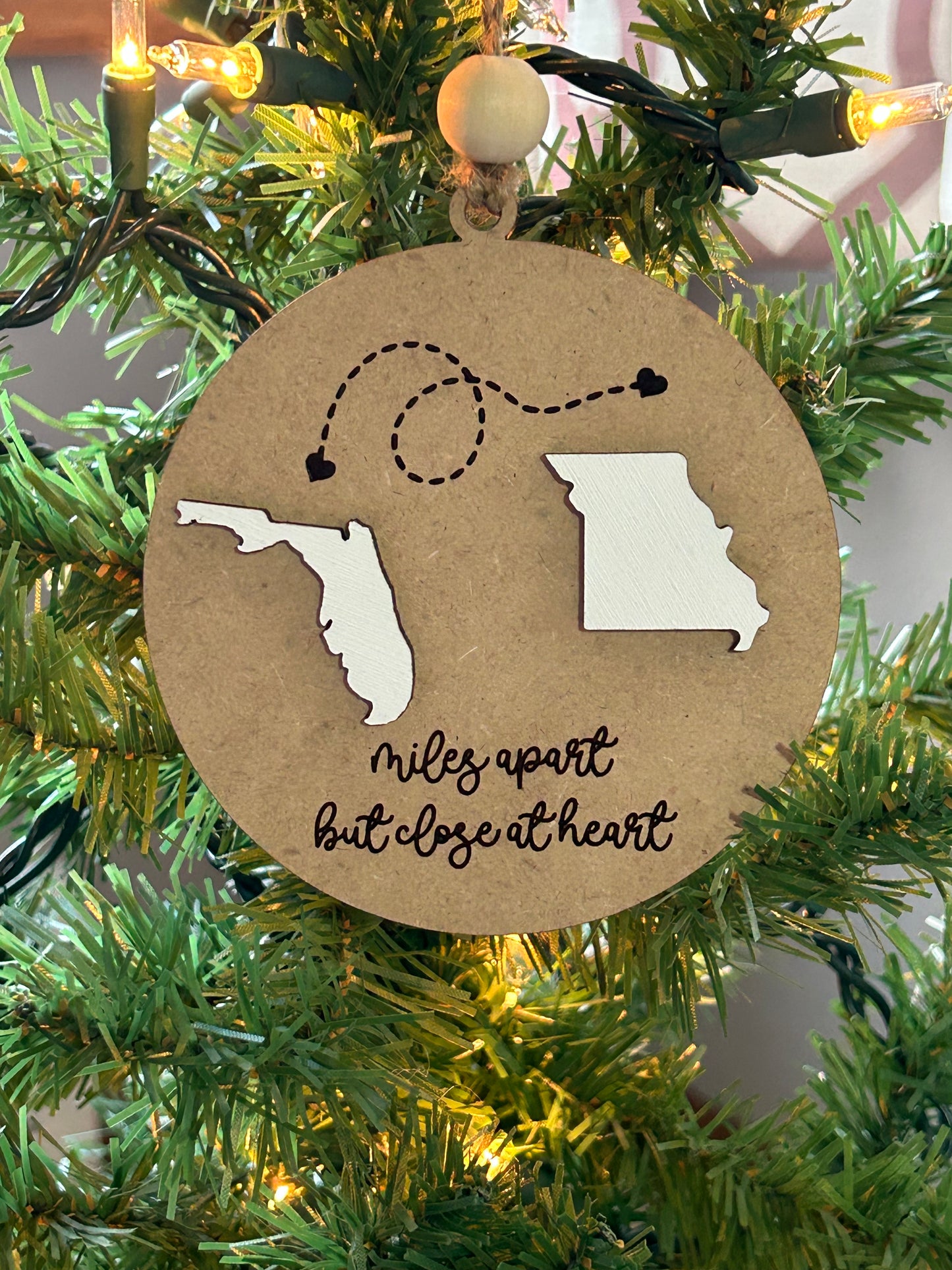 Long Distance Ornament and/or Magnet