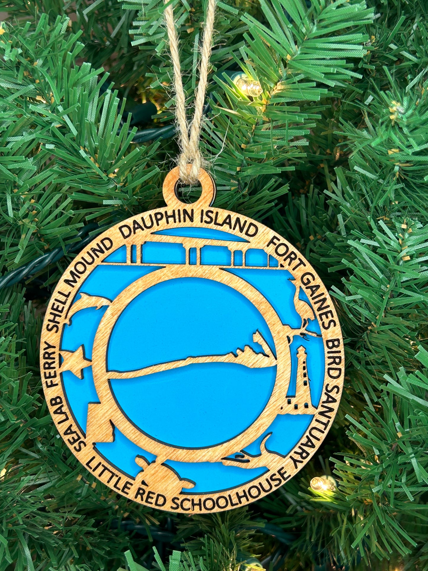 Dauphin Island, AL Hometown - Ornament and/or Magnet