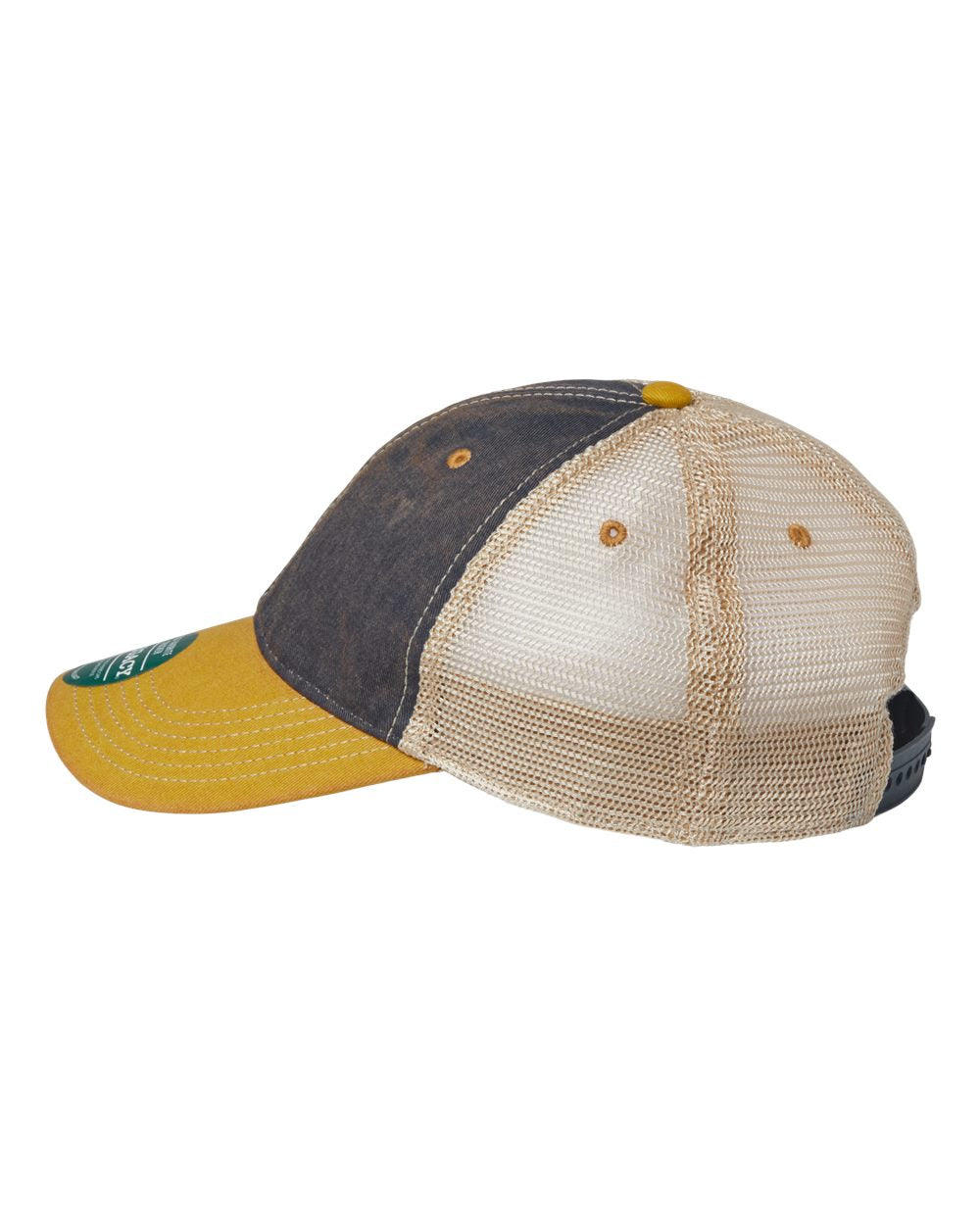 Slim Rectangle Leather Patch (your choice) - Leather Patch Hat - Ladies Ponytail or Trucker Hat