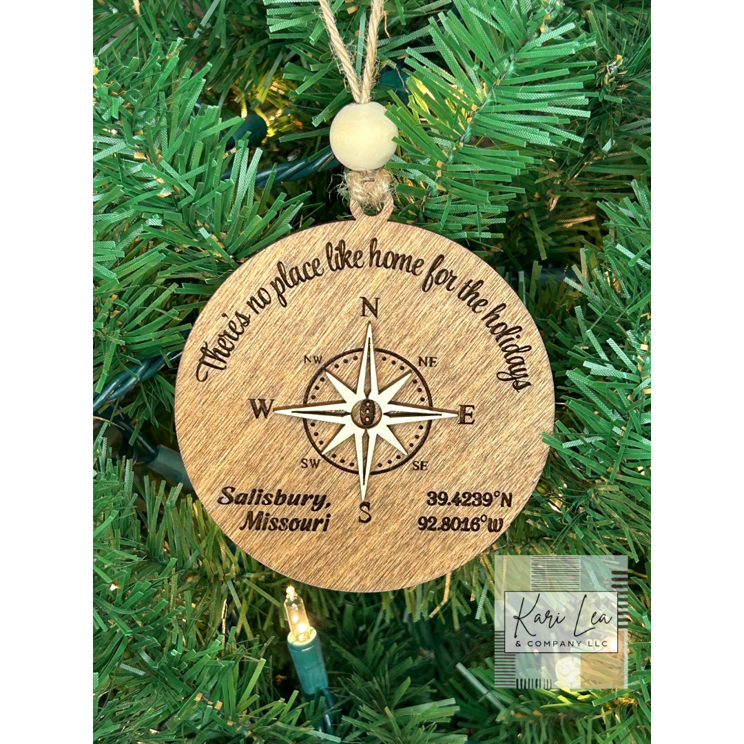 There's No Place Like Home - Compass Ornament