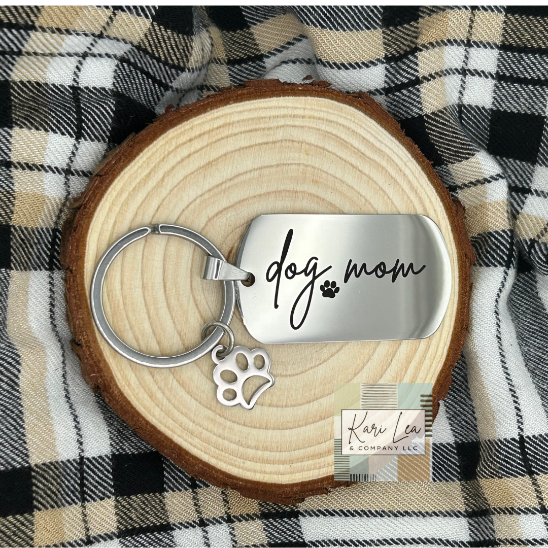 Dog Mom Keychain