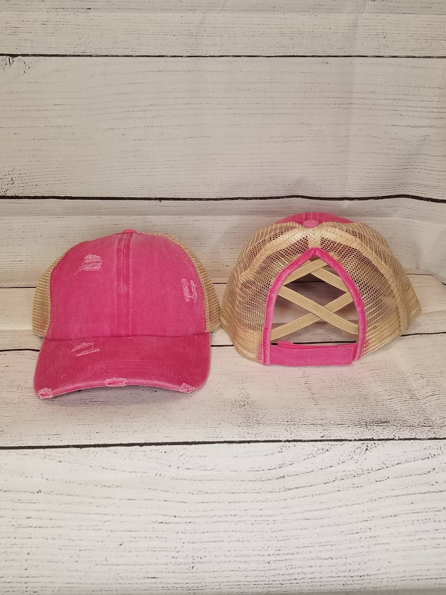 Softball Mom - Leather Patch Hat - Ladies Ponytail or Trucker Hat