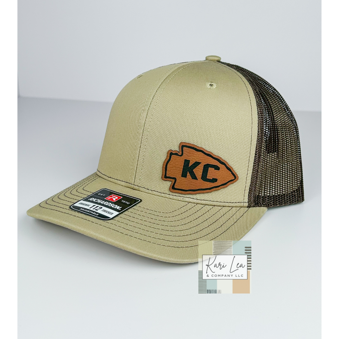 KC Inspired Leather Patch Hats