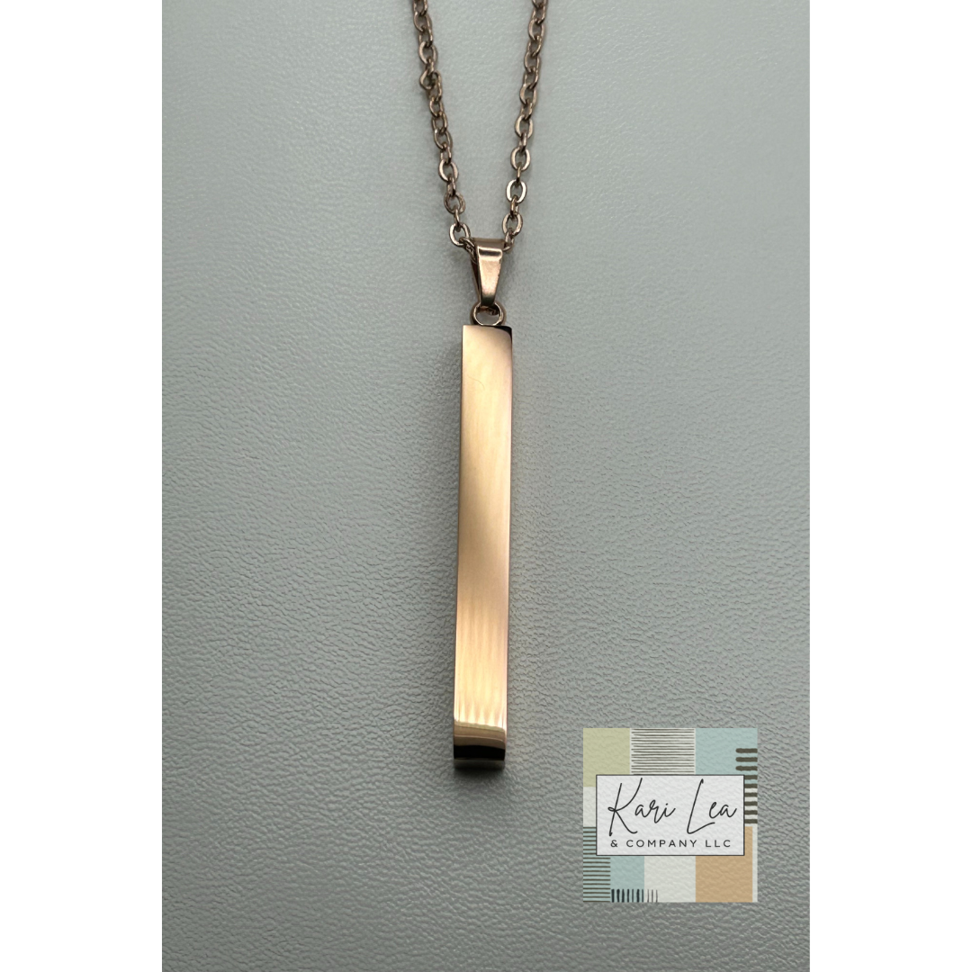 Custom Laser Engraved Necklace