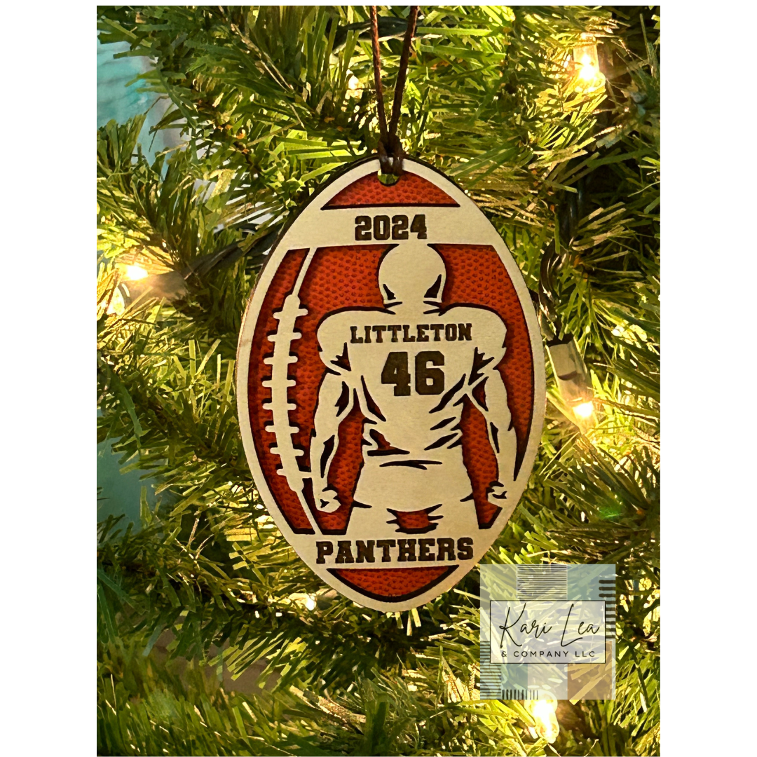 Football Player Ornament