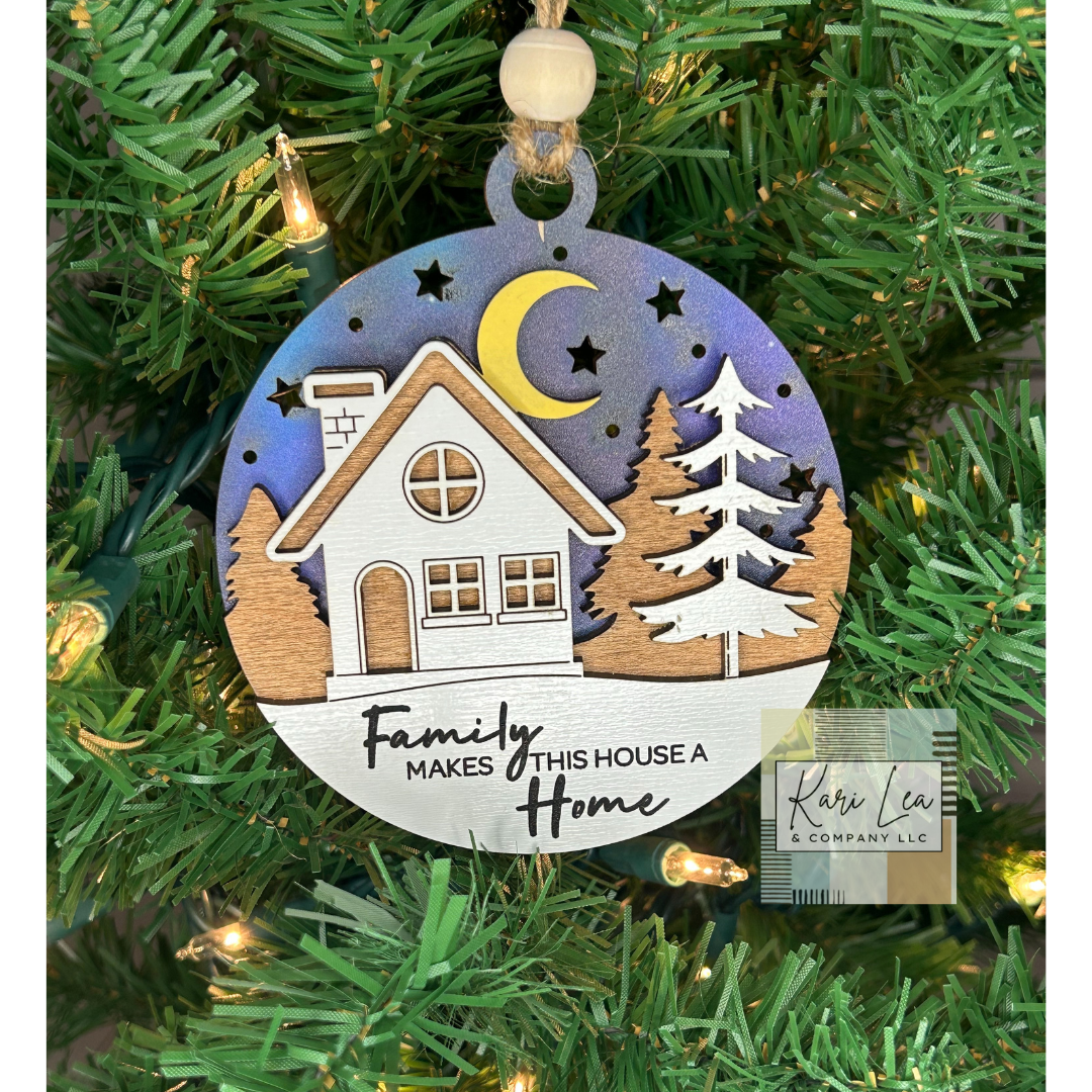 Family Makes This House A Home Ornament and/or Magnet