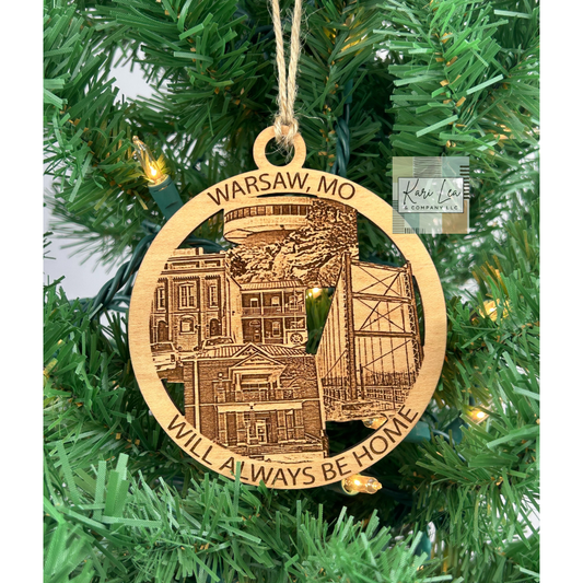 Warsaw, MO Hometown - Ornament and/or Magnet
