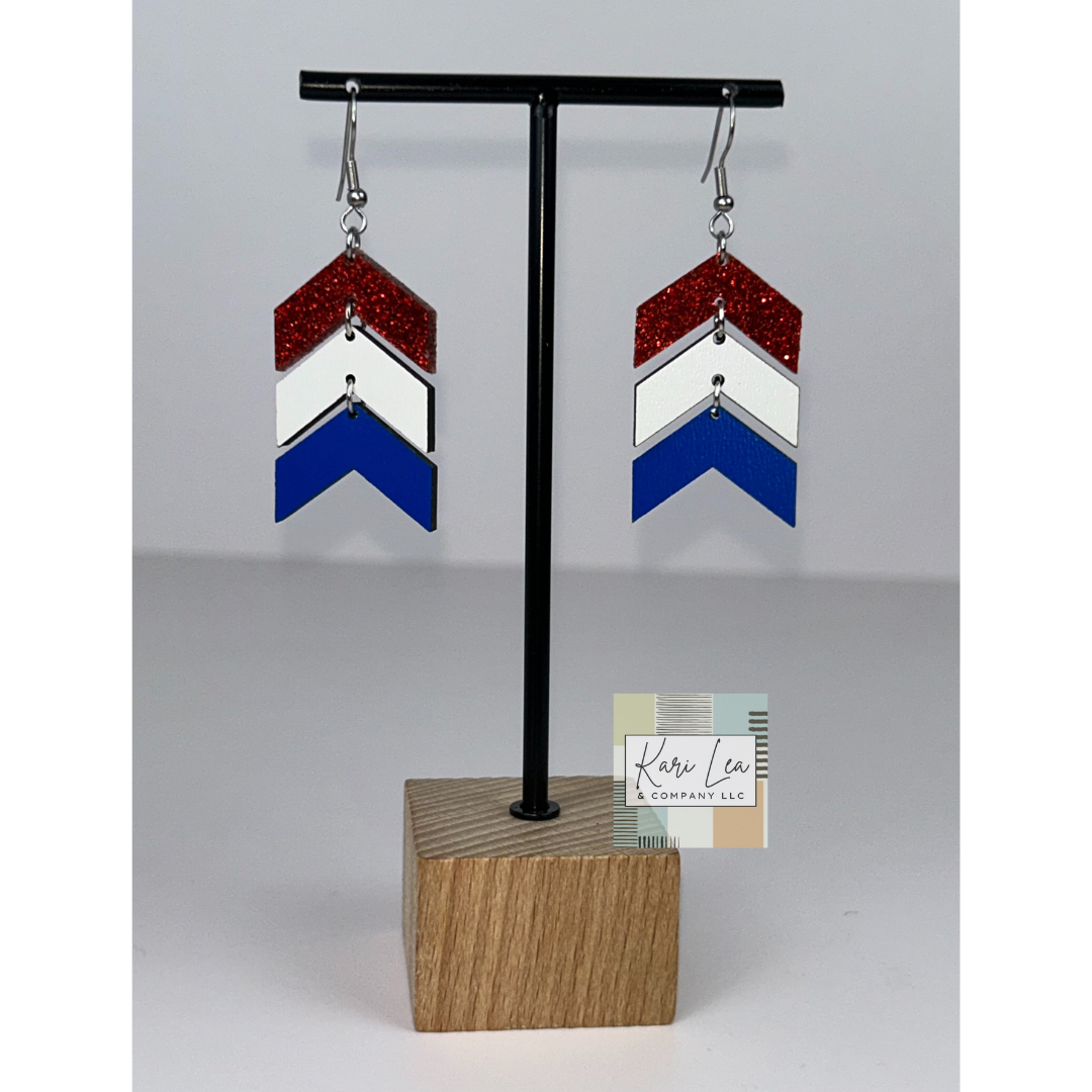 Chevron Dangle Earrings