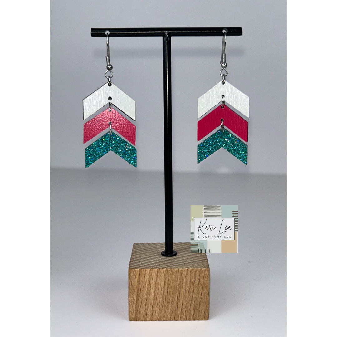 Chevron Dangle Earrings