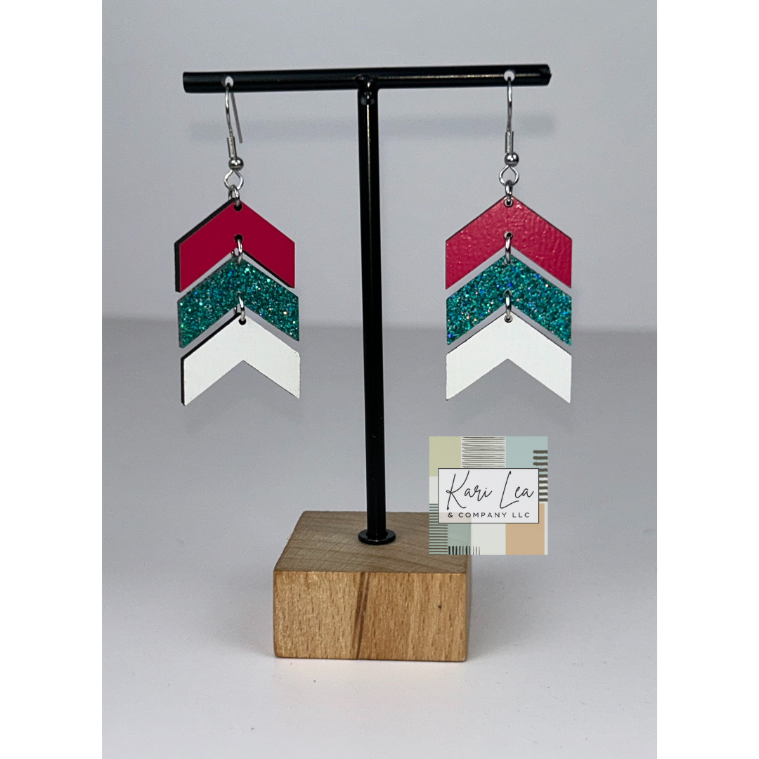 Chevron Dangle Earrings