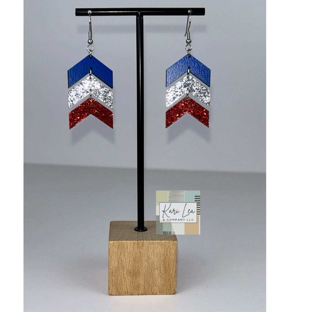 Chevron Dangle Earrings