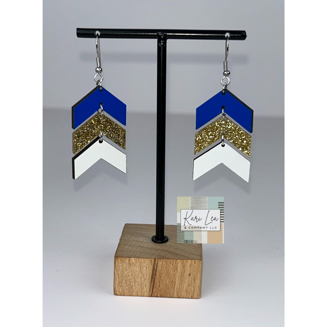 Chevron Dangle Earrings