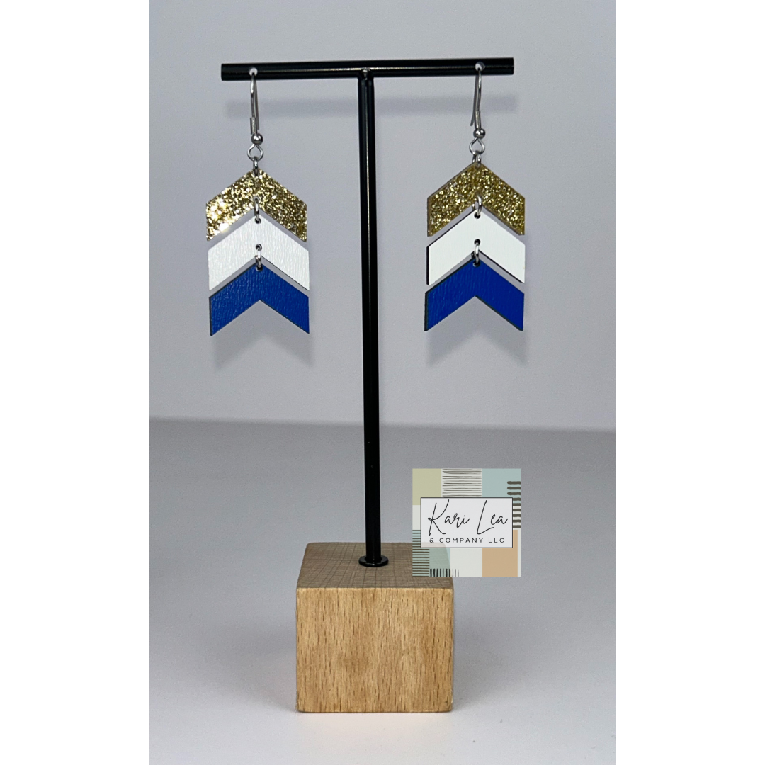 Chevron Dangle Earrings