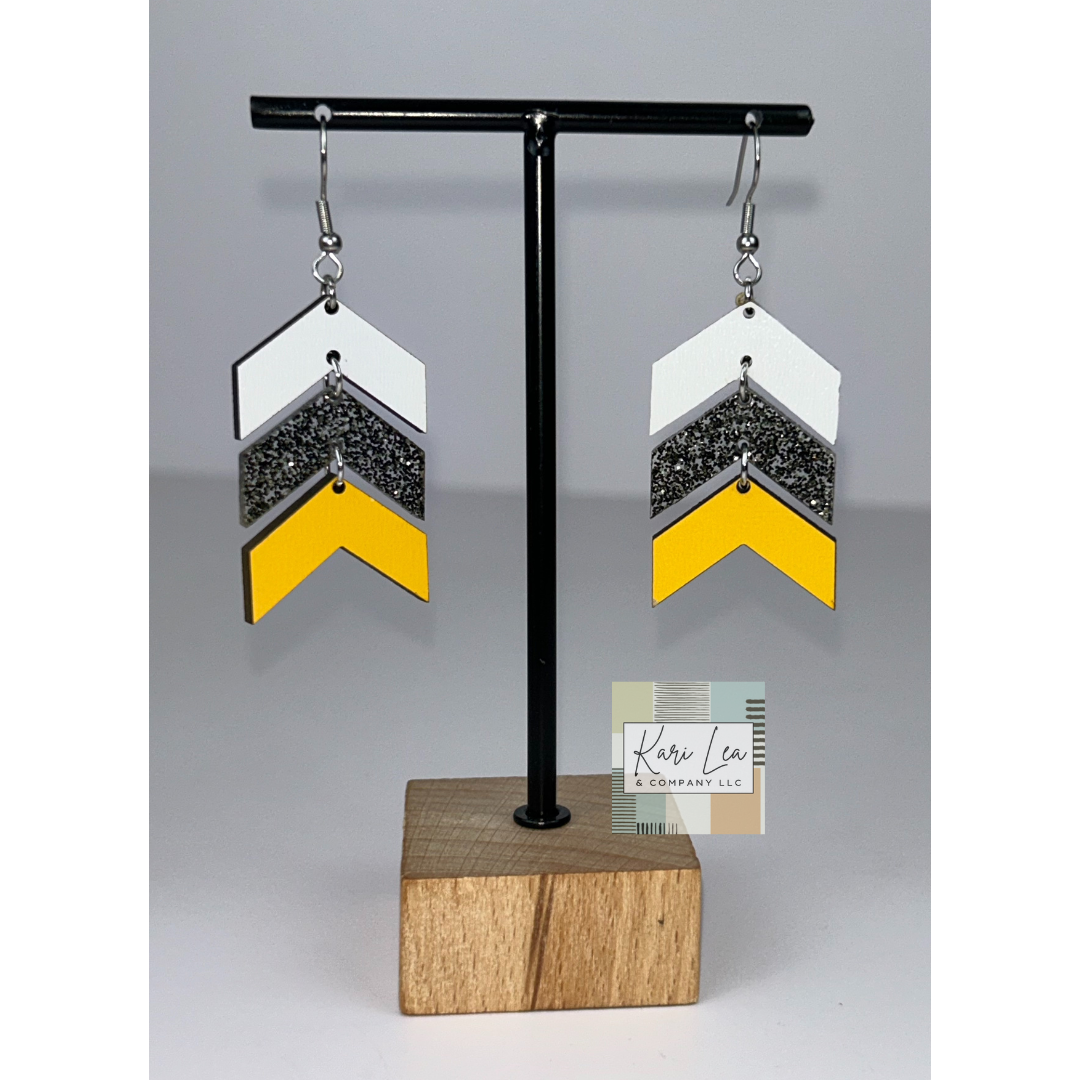 Chevron Dangle Earrings