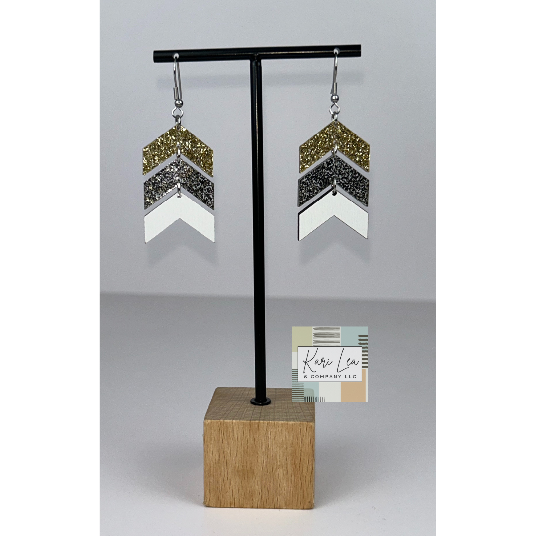 Chevron Dangle Earrings