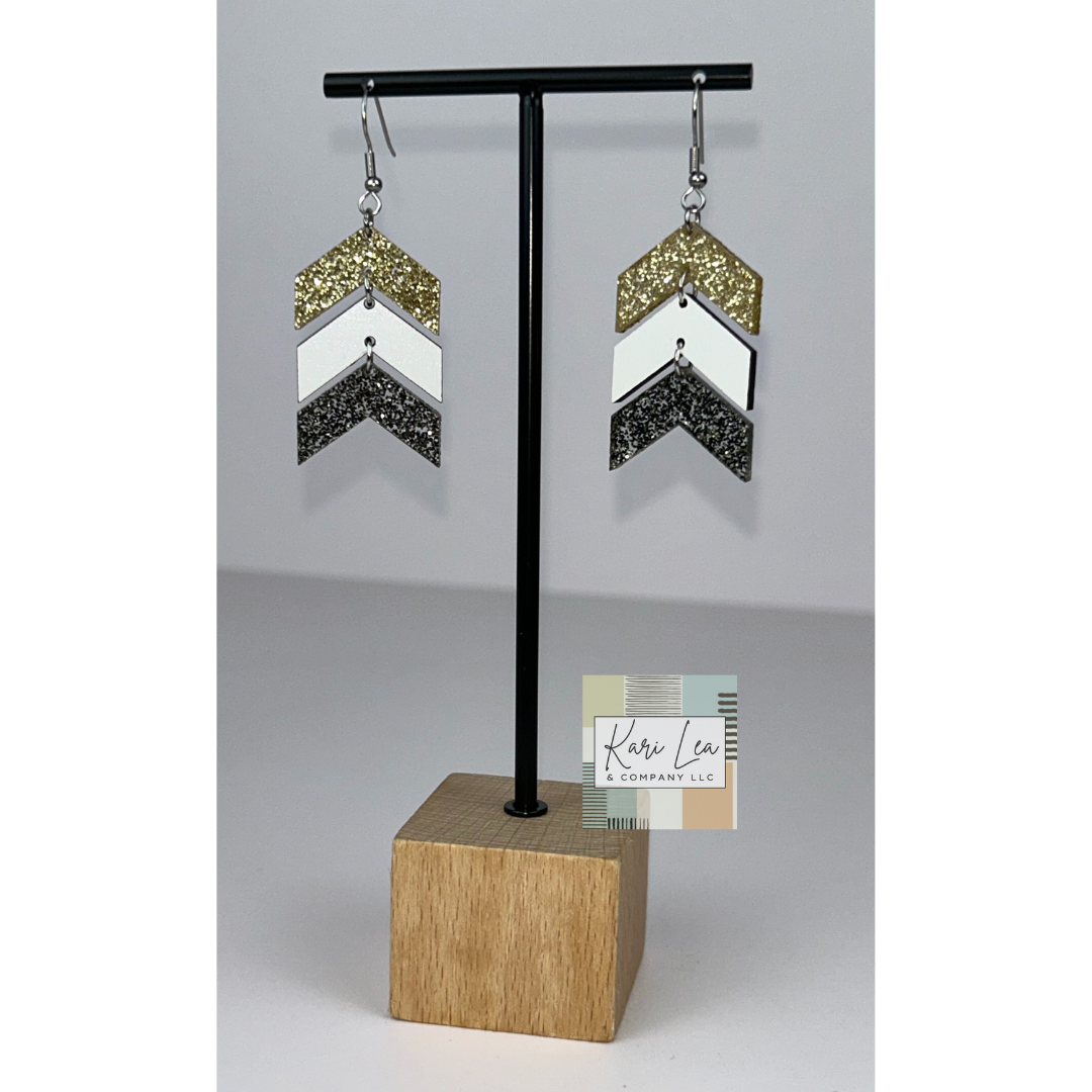 Chevron Dangle Earrings