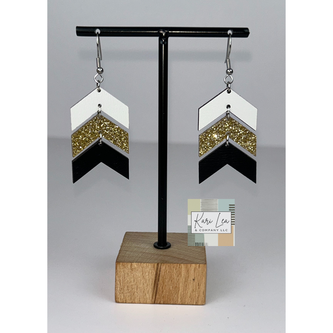 Chevron Dangle Earrings