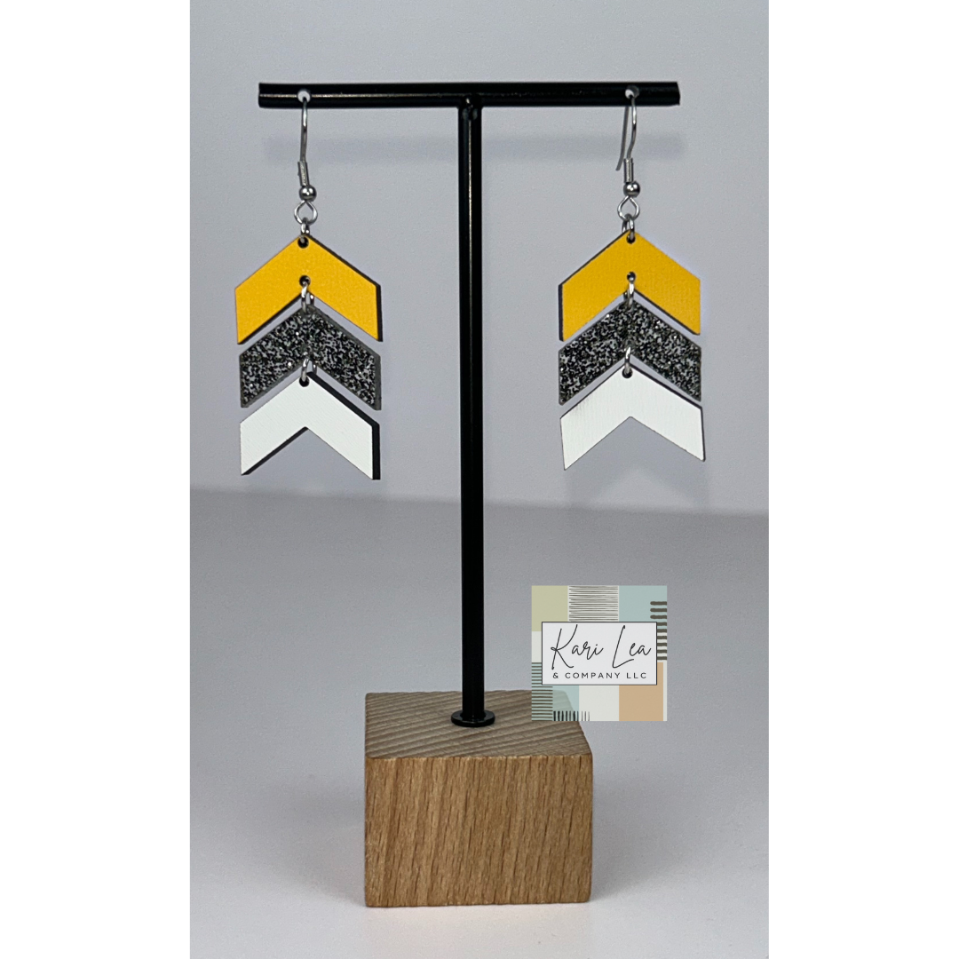 Chevron Dangle Earrings