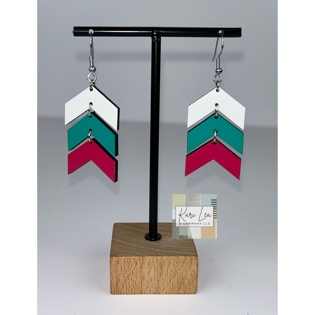 Chevron Dangle Earrings