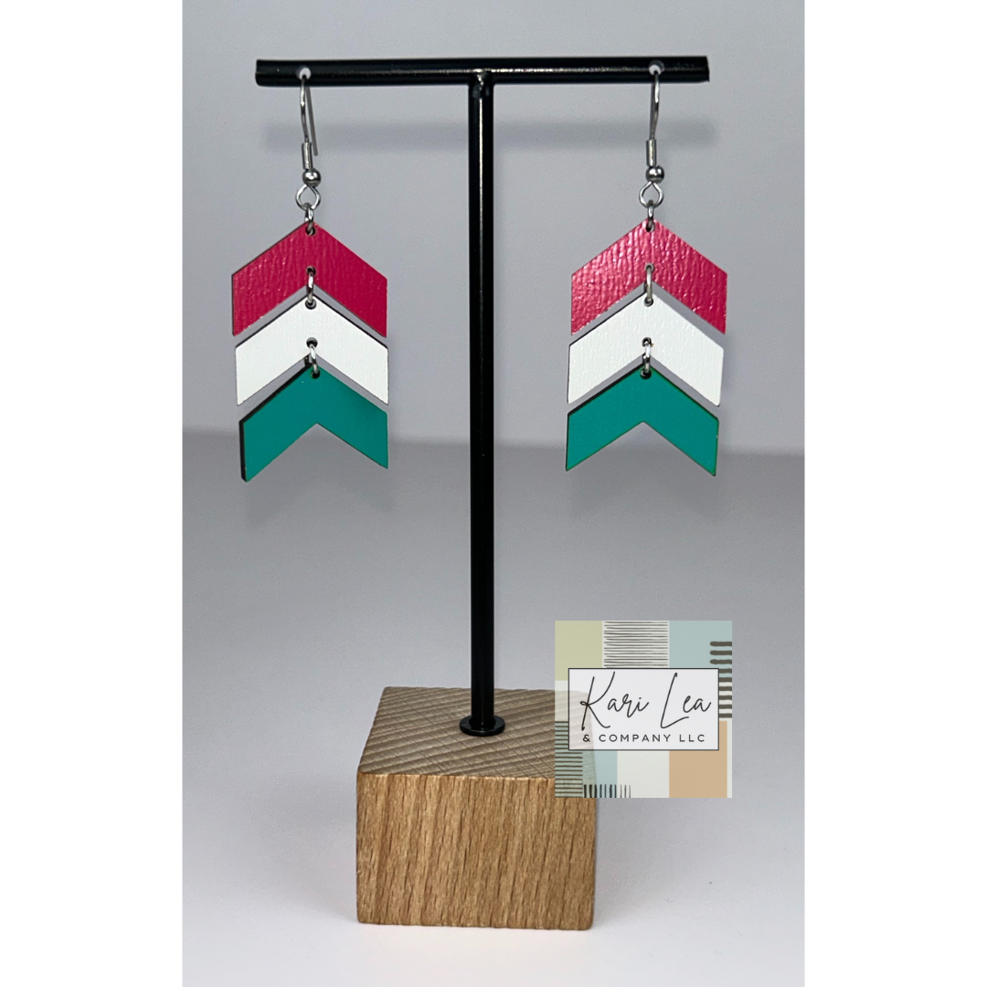Chevron Dangle Earrings