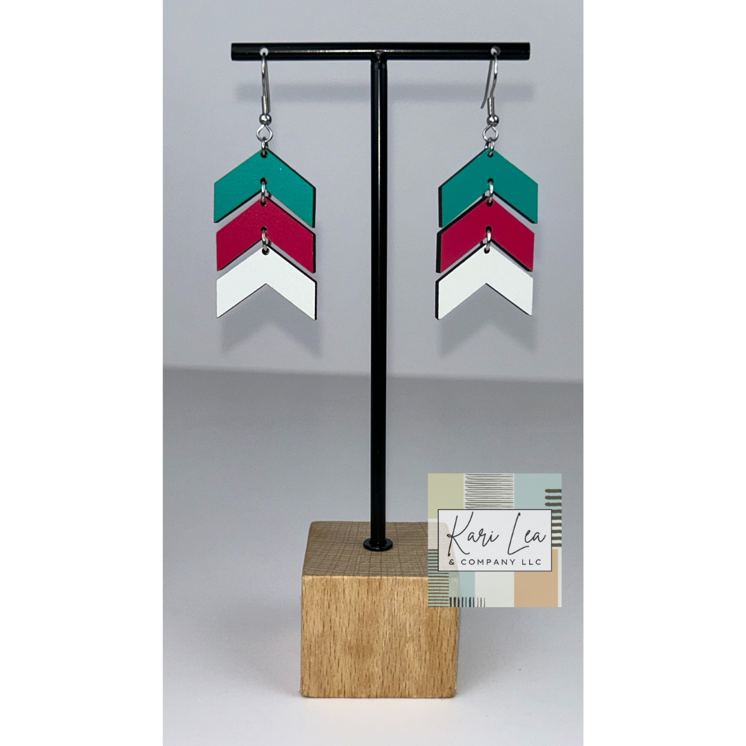 Chevron Dangle Earrings