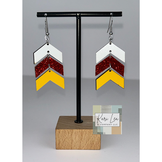Chevron Dangle Earrings