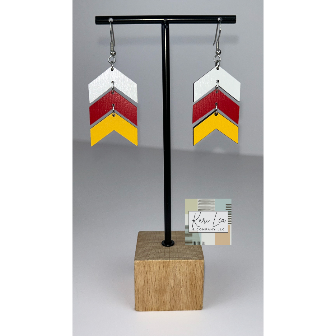 Chevron Dangle Earrings