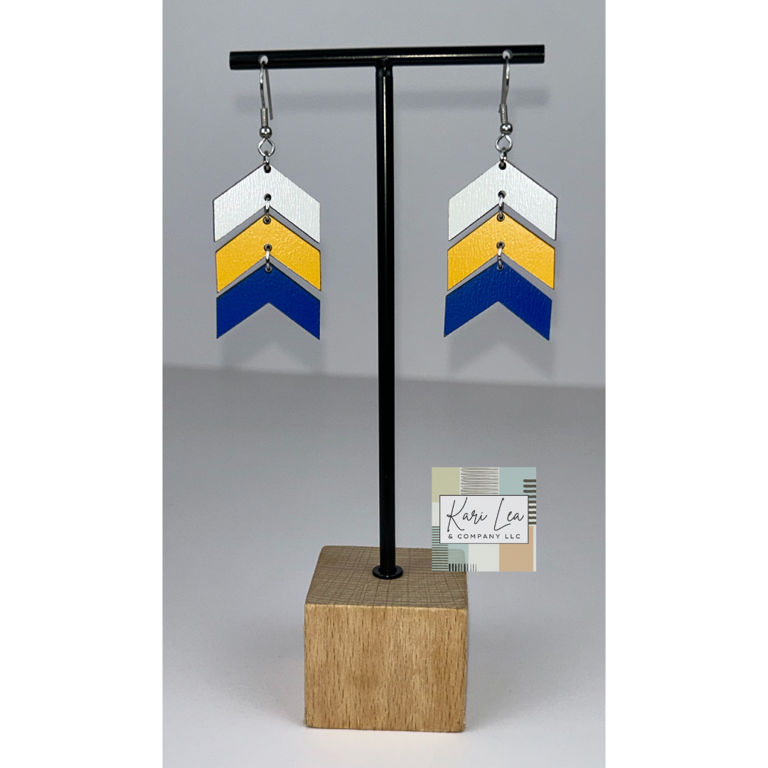 Chevron Dangle Earrings