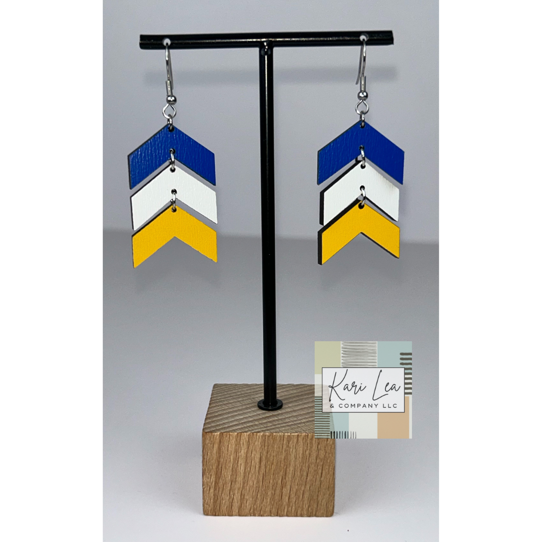 Chevron Dangle Earrings
