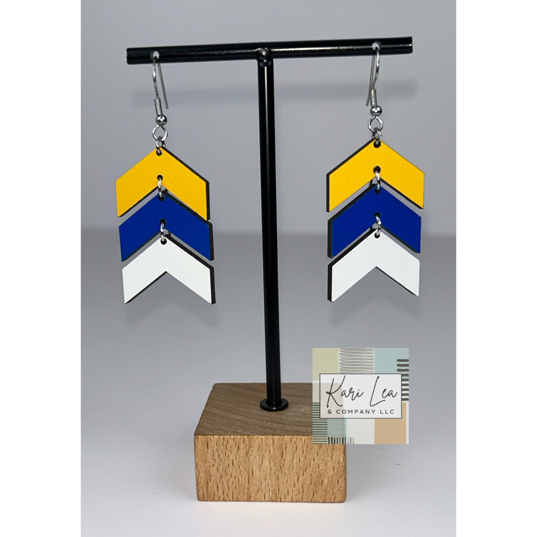 Chevron Dangle Earrings