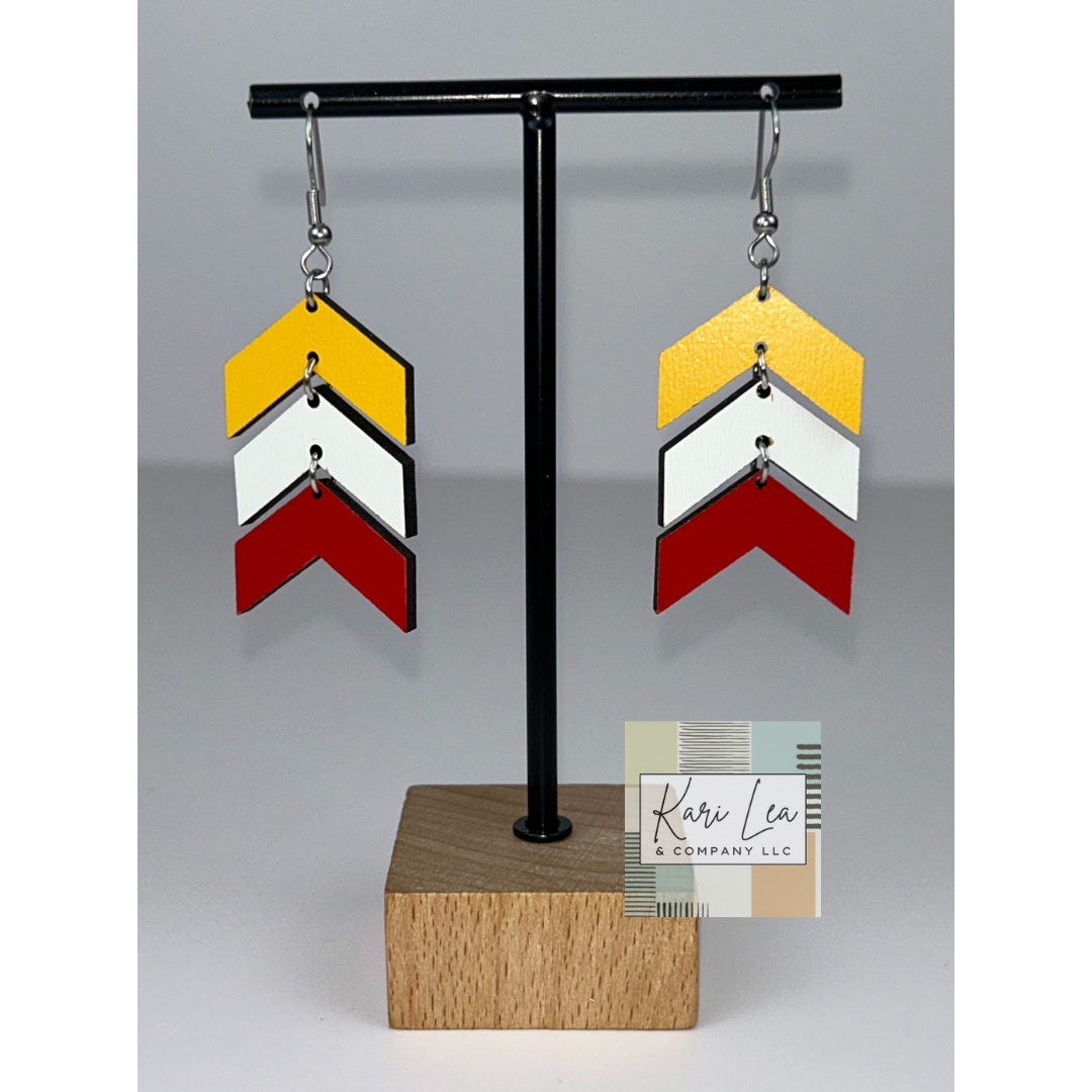 Chevron Dangle Earrings