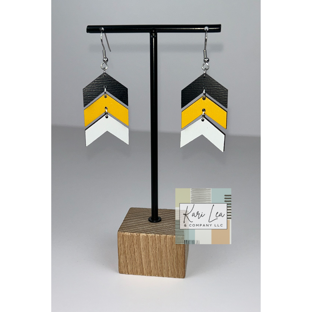 Chevron Dangle Earrings