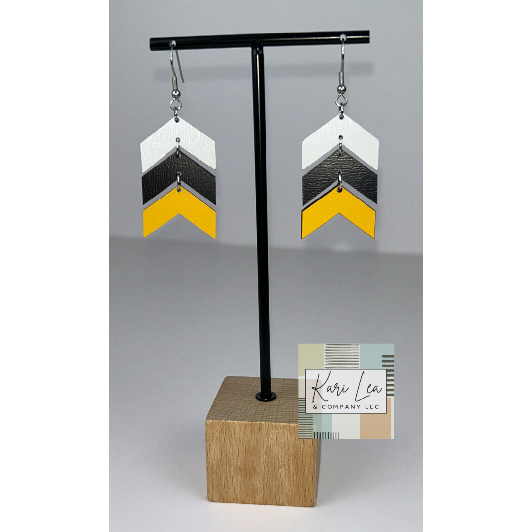 Chevron Dangle Earrings