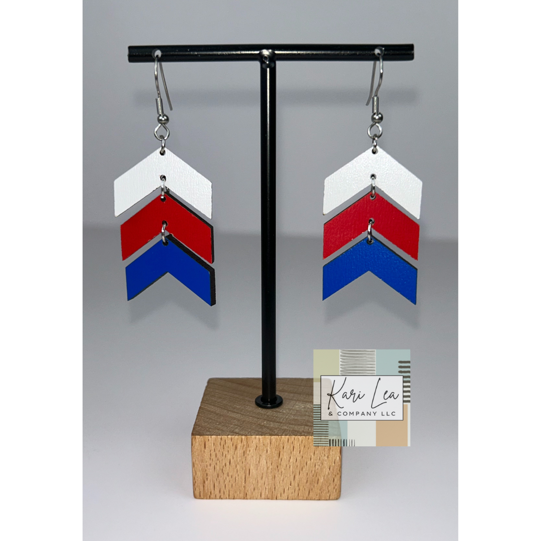 Chevron Dangle Earrings