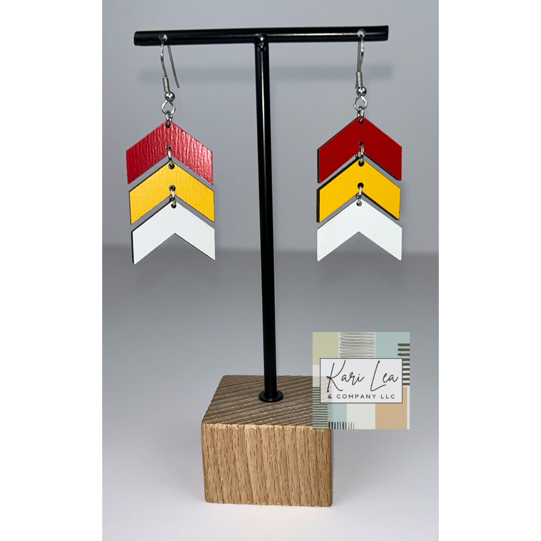 Chevron Dangle Earrings