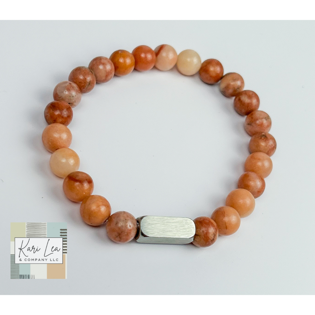 Beaded Stone Bracelet
