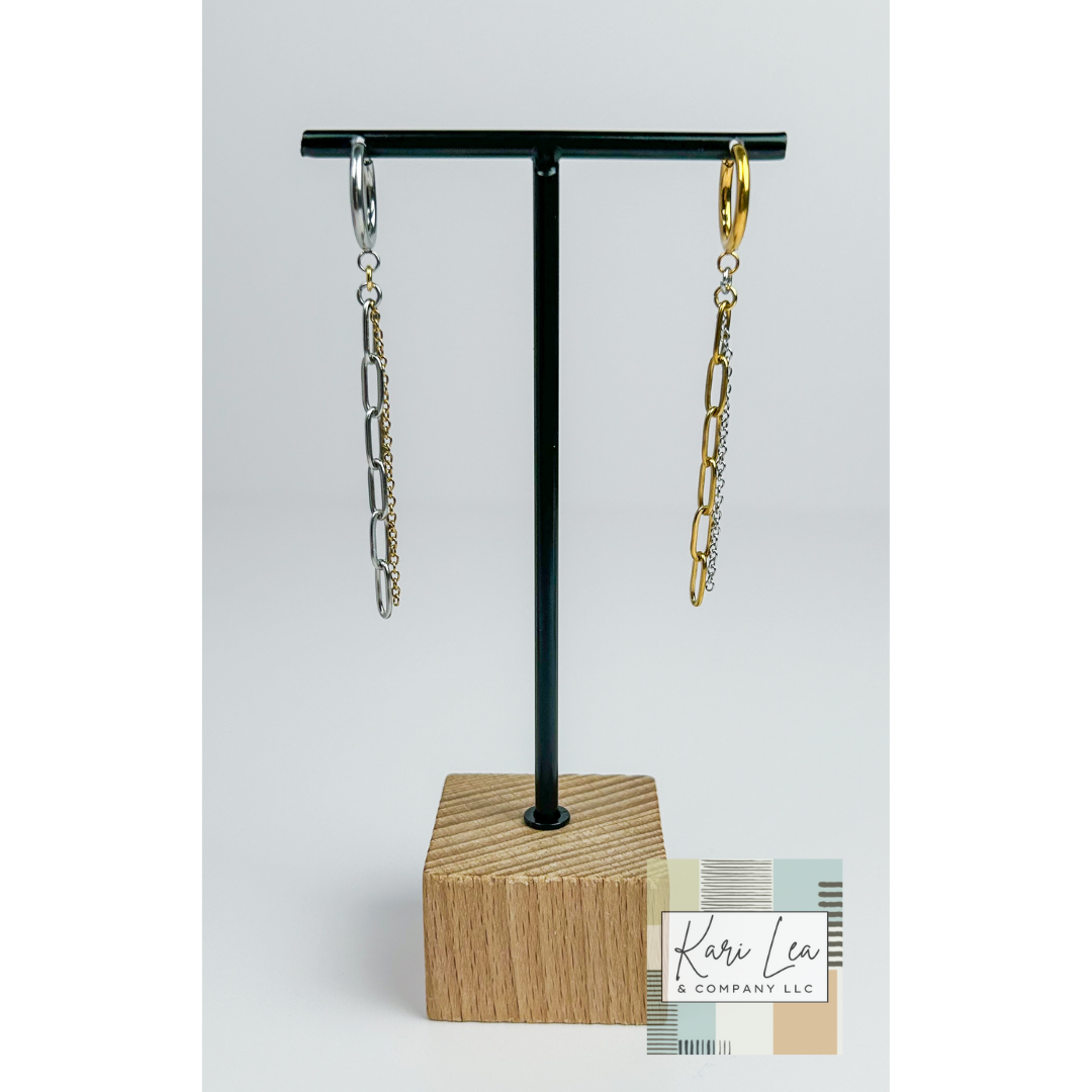 Mixed Media Dangle Earrings