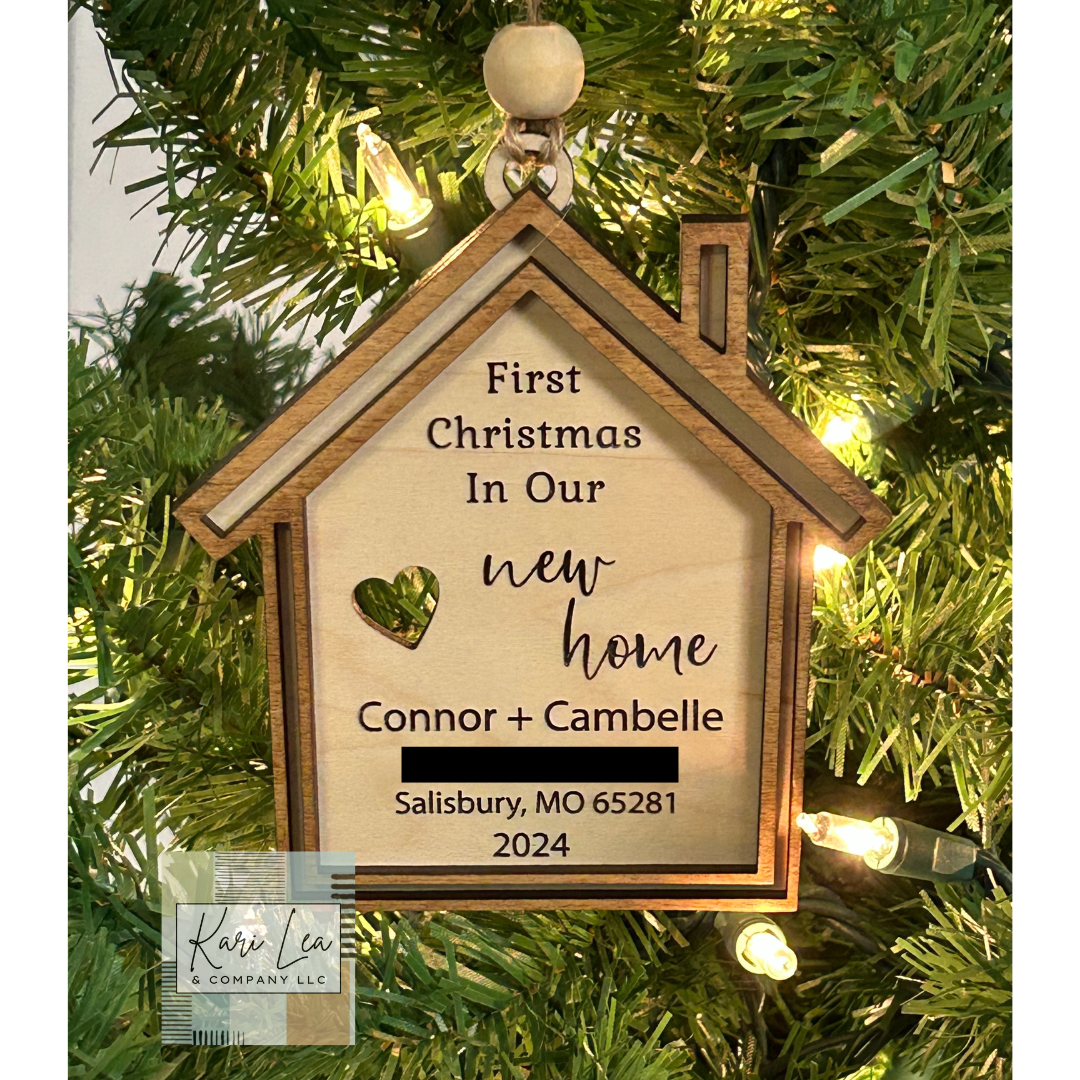First Christmas in New Home Ornament