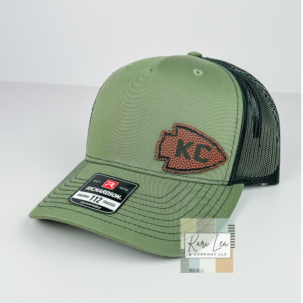 KC Inspired Leather Patch Hats