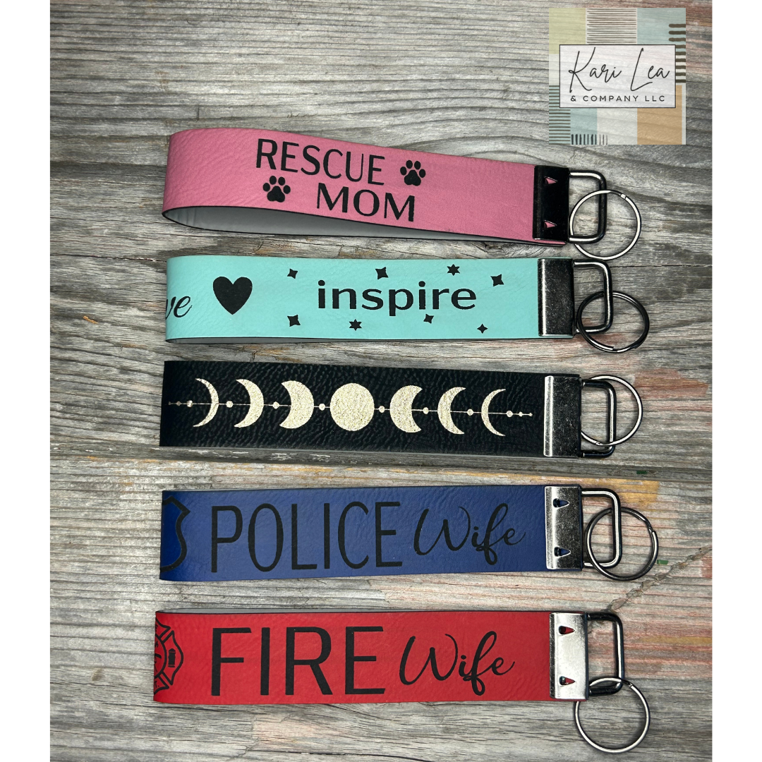 Keychain Wristlet - Leather