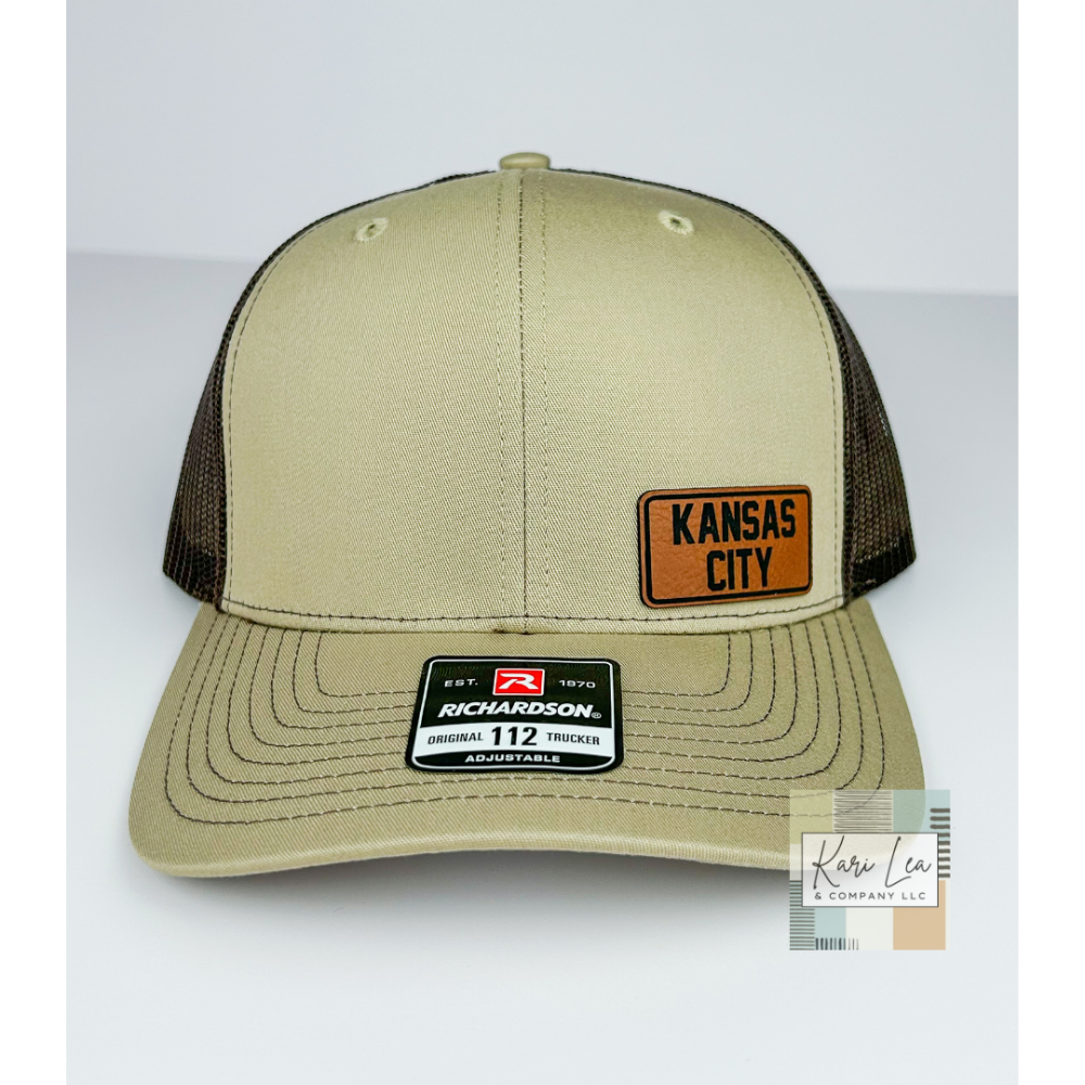 KC Inspired Leather Patch Hats