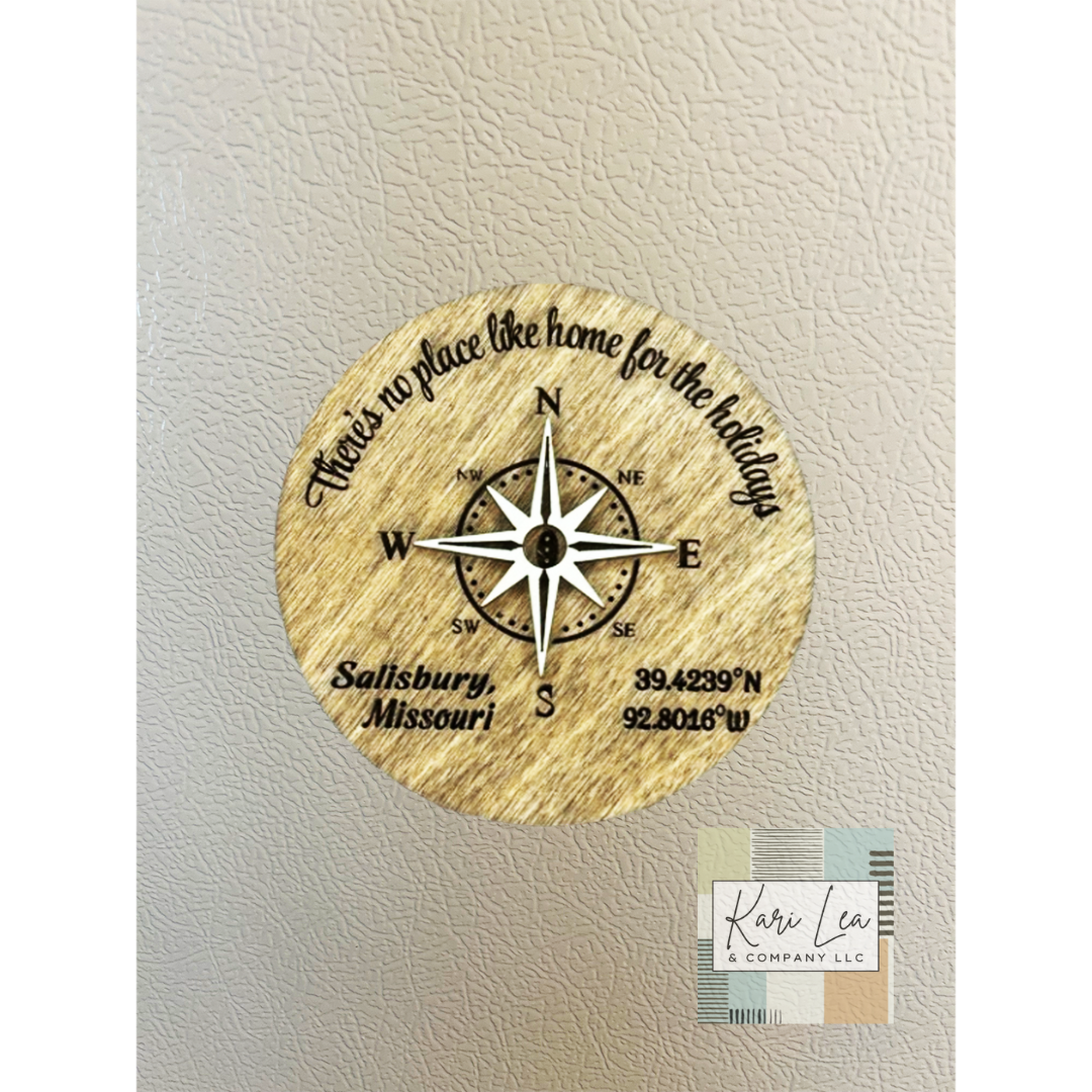 There's No Place Like Home - Compass Ornament and/or Magnet