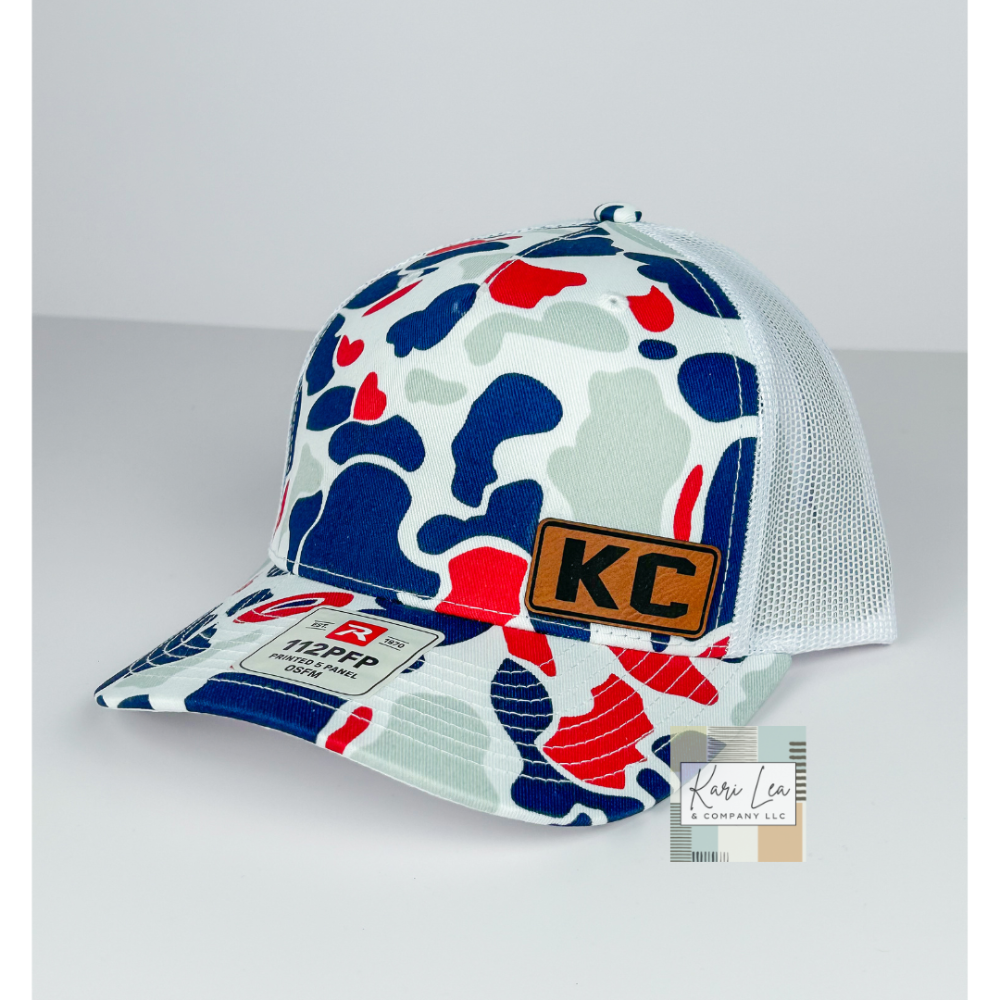 KC Inspired Leather Patch Hats
