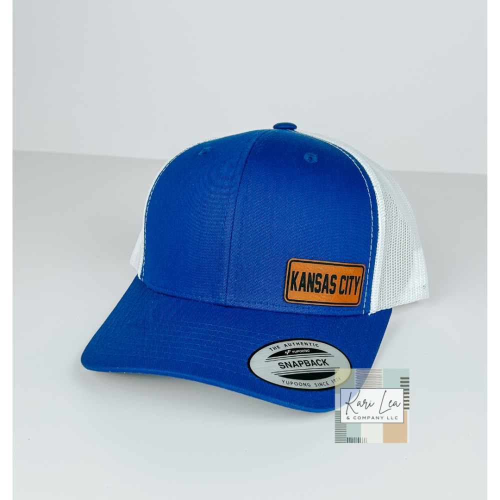 KC Inspired Leather Patch Hats