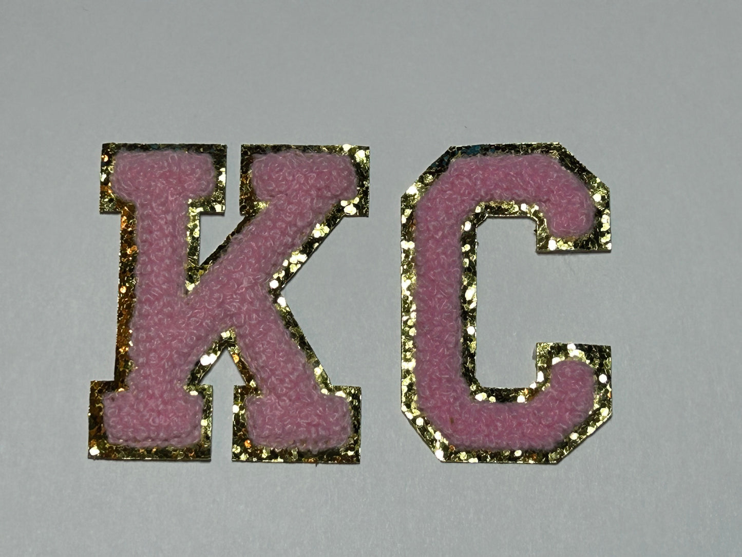 Chenille Iron-On Letters