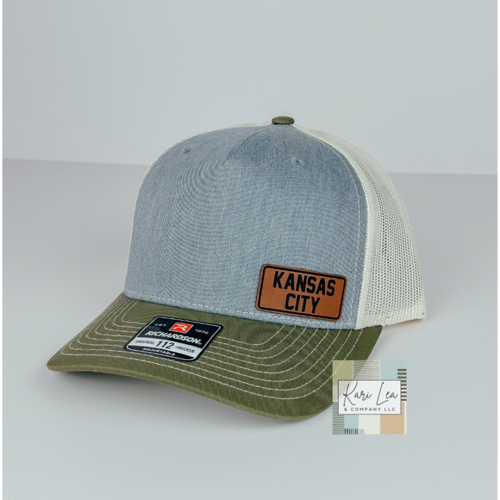 KC Inspired Leather Patch Hats