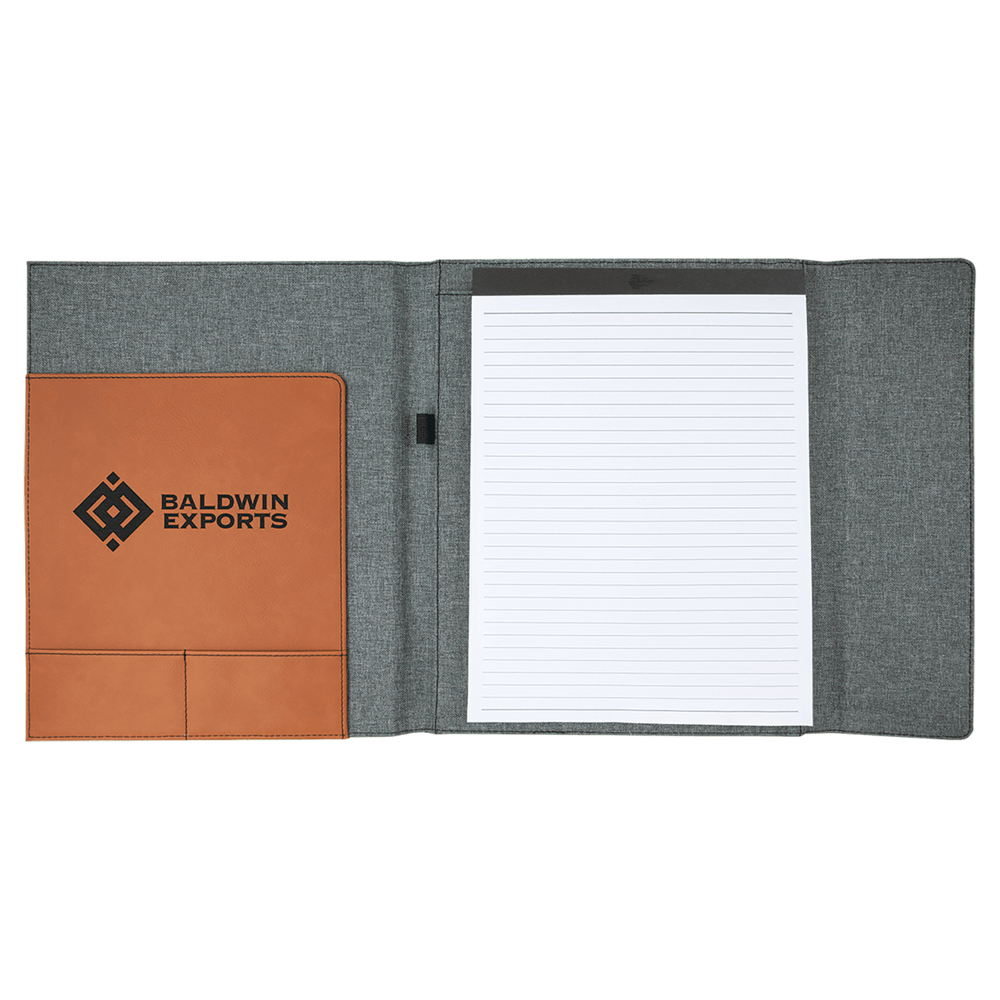 Portfolio with Notepad - Leatherette & Canvas