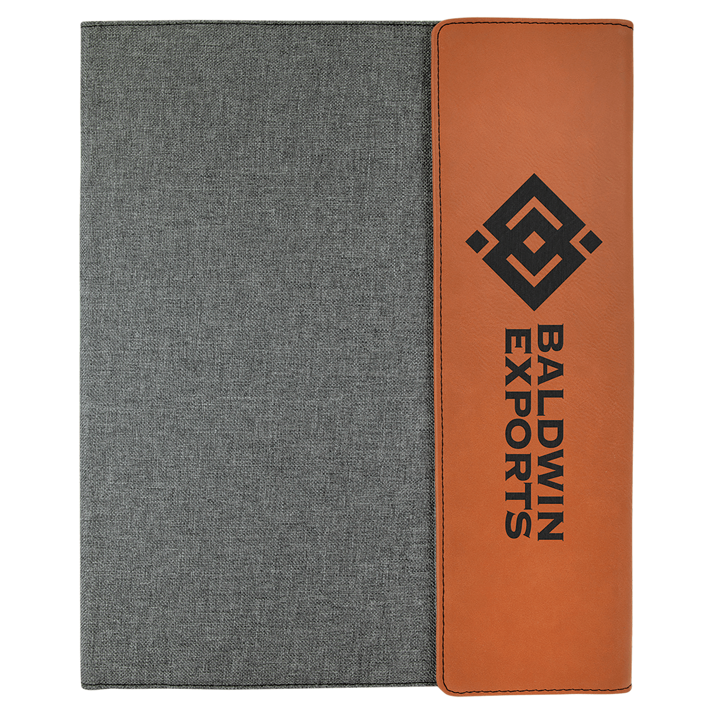 Portfolio with Notepad - Leatherette & Canvas