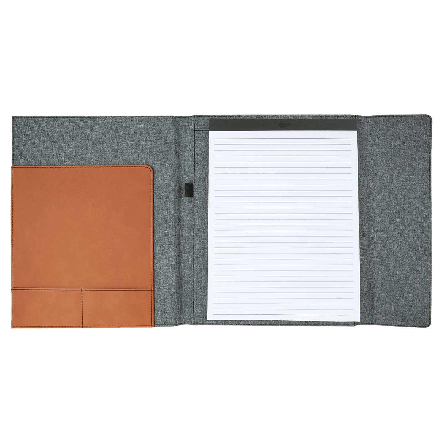 Portfolio with Notepad - Leatherette & Canvas